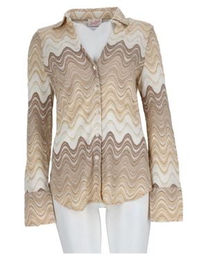 MC2 Saint Barth Ivory Abstract Pattern Long-Sleeve Shirt - Natural
