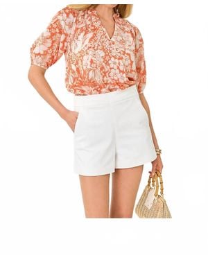Lilly Pulitzer Lourdes Short Sleeve Top - White