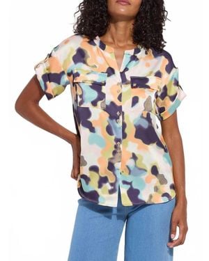 Lyssé Olena Utility Blouse - Blue
