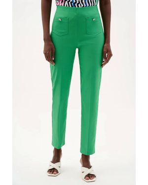 Joseph Ribkoff Millenium Cropped Pant - Green