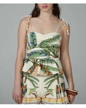 Aylaya Julia Rope Strap Top - Green