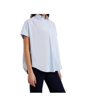 French Connection Cele Rhodes Poplin Shirt - Blue