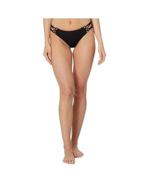 Becca Modern Edge Bikini Bottom Corset Side Hipster Jdm2656 - Black