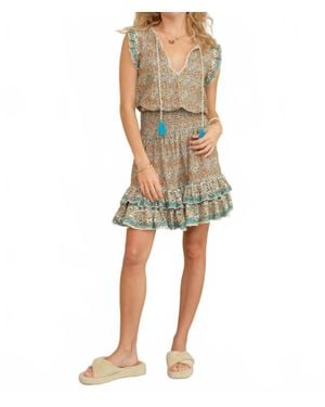 M.A.B.E Jaci Print Sundress - Natural