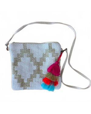 Camel Threads Diamond Crossbody Tote - Blue