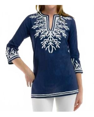 Gretchen Scott The Reef Tunic - Blue
