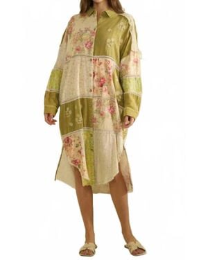 Oli & Hali Floral Duster Dress - Yellow