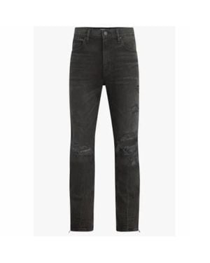 Hudson Jeans Walker Ripped Kicked Flare Bootcut Jeans - Gray