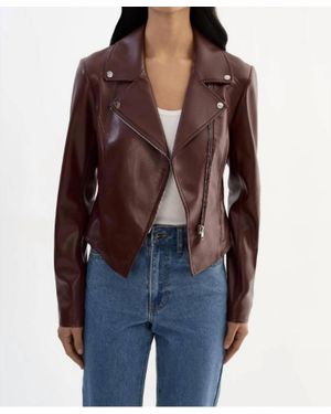 Lamarque Faux Leather Jacket - Blue