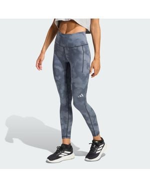 adidas Adi365 Climacool Aop Running 7/8 Leggings - Blue