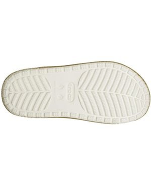 Crocs™ Classic Cozzzy Sandals Stucco Glitter 208979-160 - White