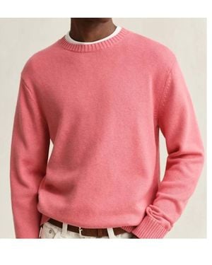 GANT Crewneck Cotton Sweater - Pink