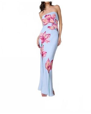 Rococo Sand Strapless Maxi Dress - White