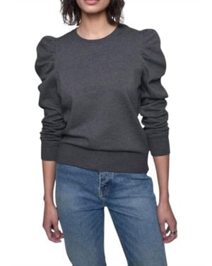 Rebecca Minkoff Janine Ruffled Sleeve Sweatshirt - Black