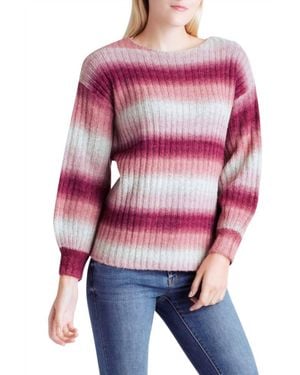 Kensie Long Sleeve Sweater - Pink