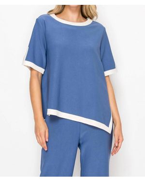 Joh Kaya Crepe Top - Blue