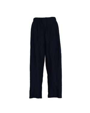 Apuntob Crinkled Effect Pleated Casual Pants - Blue