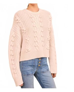 Ulla Johnson Indra Cable Knit Pullover - Blue