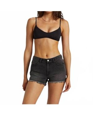 Billabong Drift Away Raw Hem Shorts - Black