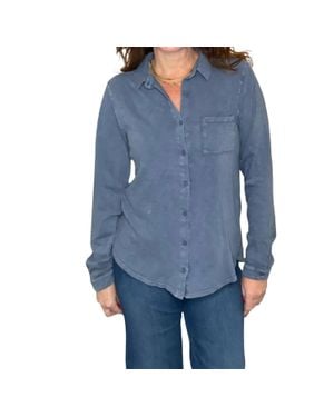 Hello Nite Perfectly Soft Button Up Shirt - Blue
