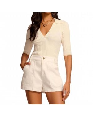 Ramy Brook Hilary High Rise Shorts - Natural