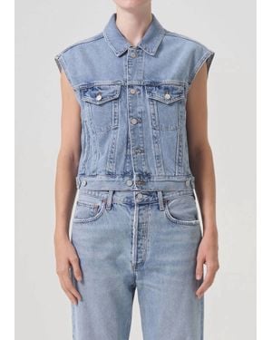 Agolde Charli Vest - Blue