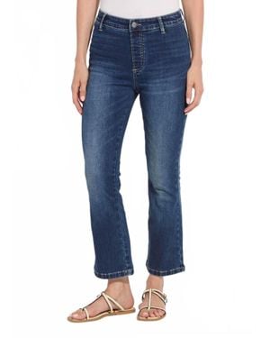 Lyssé Ankle Estelle Everyday Flare Jeans - Blue