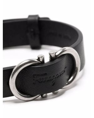Ferragamo Ferragamo Gancini Clasp Bracelet - Black