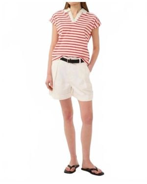 Inwear Cap Sleeve Polo Shirt - Red