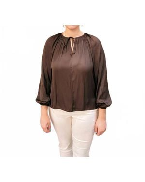 GRADE & GATHER Charllotte Top - Brown