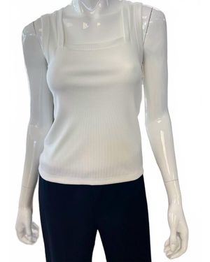 Fifteen Twenty Mindy Square Neck Tank Top - Gray