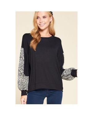 TRUEDAMES Solid Jersey Casual Top - Blue