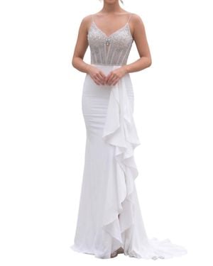 sachin and babi light blue dress 14 Best White Dresses on Amazon 2024 main image 1