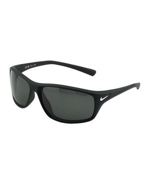 Nike Sunglasses Square Full Rim, Frame And Polarized Lens Adrenalinepfq4604095 - Black