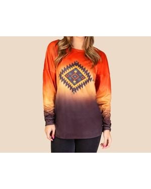 Blank NYC Abstract Long Sleeve Tee - Multicolor