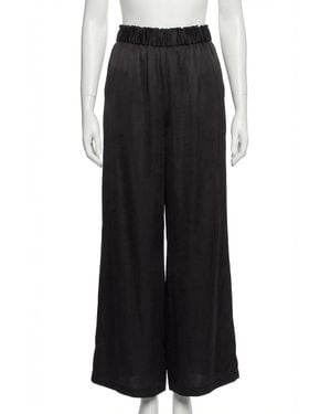 Z Supply Estate Luxe Sheen Wide Leg Pant - Black