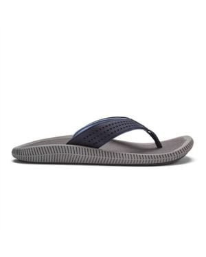 Olukai Ulele Flip Flops Beach Sandal - Blue