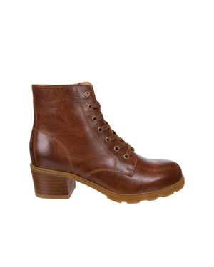 Otbt Arc Heeled Ankle Boots - Brown