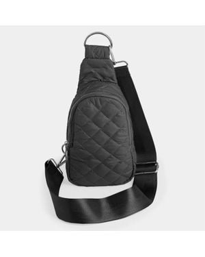 Coco + Carmen Rhea Puffer Crossbody Bag - Black