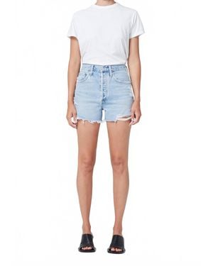 Agolde Dee Ultra High Rise Shorts - Blue