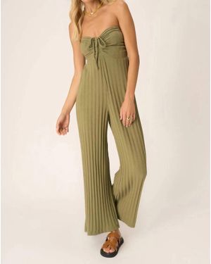 Project Social T Marseille Strapless Rib Jumpsuit - Multicolor