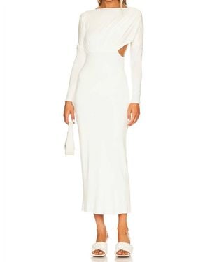 The Line By K Pascal Long Sleeve Maxi Dress - White