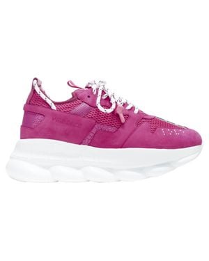 Versace Chain Reaction Blowzy All Suede Low Top Chunky Sneaker Eu42 - Purple