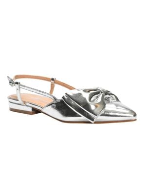 Chinese Laundry Harmony Bow Slingback Shoe - Metallic