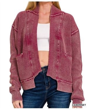 Zenana Livin' On The Edge Jacket - Red