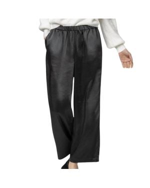 Lilla P Wide Leg Pant - Gray