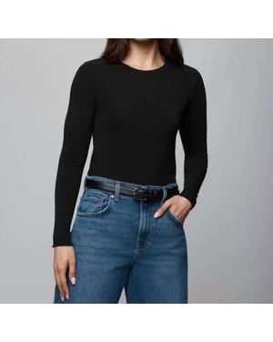 Splendid Bamboo Long Sleeve Tee - Black