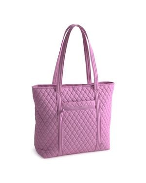 Vera Bradley Outlet Cotton Vera Tote Bag - Purple