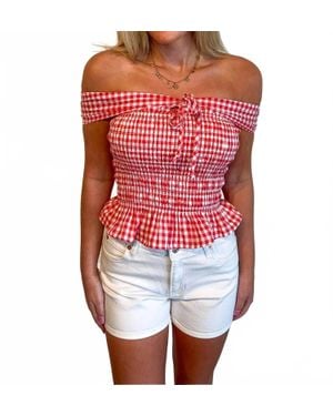 Mavi Garcia Crisp Shorts - Red
