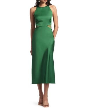 wedges with midi dress EVEREVE Women's Perry Midi Dress, Size XL, Brown